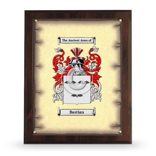 Bastian Coat of Arms Plaque