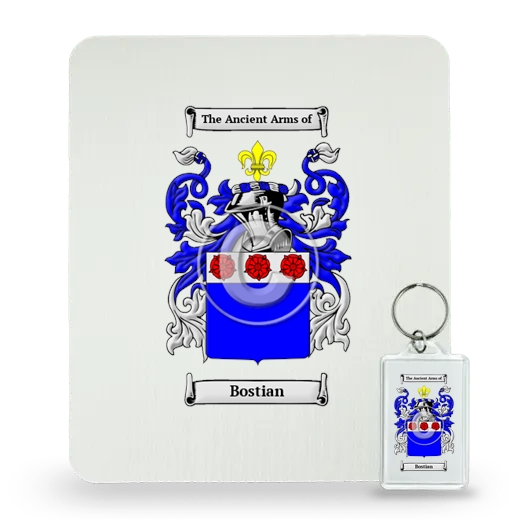 Bostian Mouse Pad and Keychain Combo Package