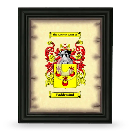 Paddemind Coat of Arms Framed - Black