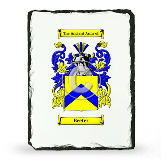 Beeter Coat of Arms Slate