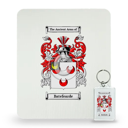 Batefearde Mouse Pad and Keychain Combo Package