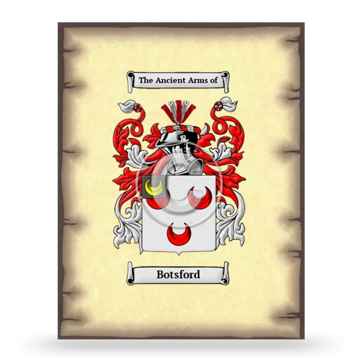 Botsford Coat of Arms Print