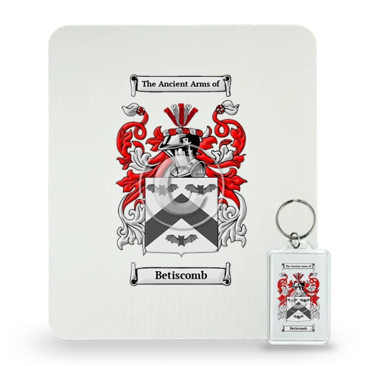 Betiscomb Mouse Pad and Keychain Combo Package