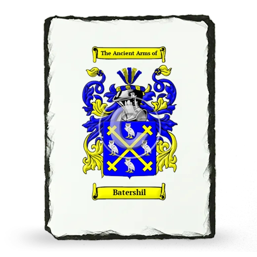 Batershil Coat of Arms Slate