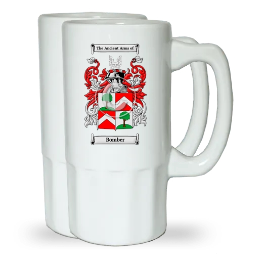 Bomber Pair of Beer Steins