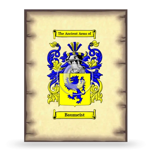 Baumeist Coat of Arms Print