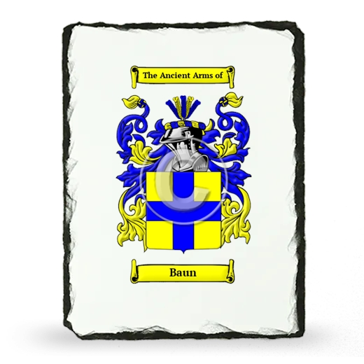 Baun Coat of Arms Slate