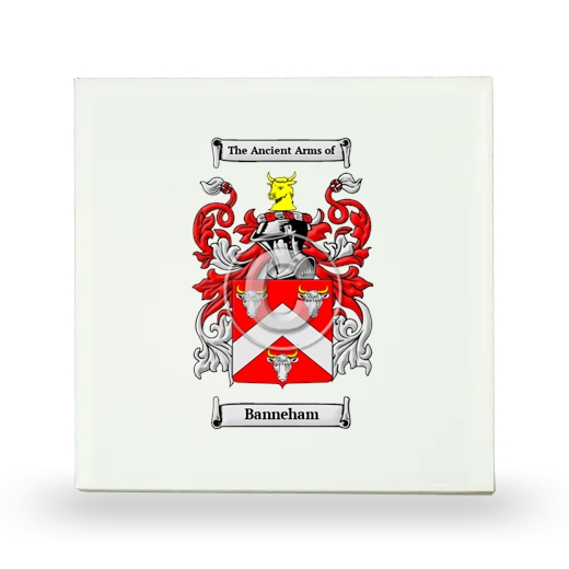 Banneham Small Ceramic Tile with Coat of Arms