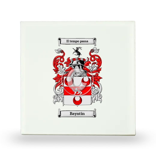 Bayntin Small Ceramic Tile with Coat of Arms