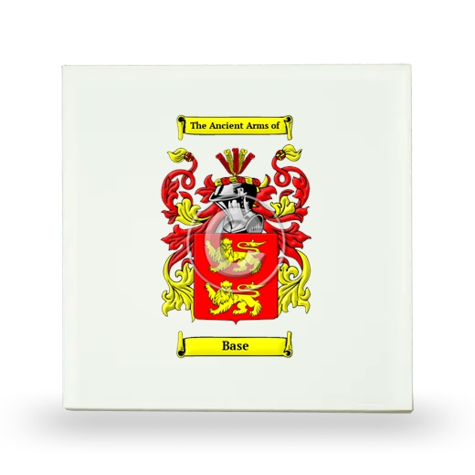 Base Small Ceramic Tile with Coat of Arms
