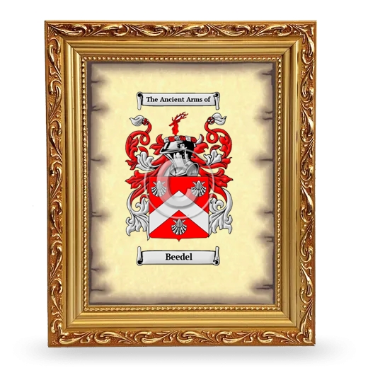 Beedel Coat of Arms Framed - Gold