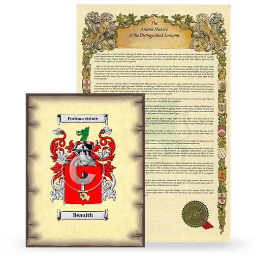 Beauith Coat of Arms and Surname History Package