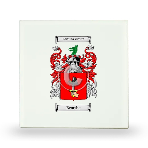 Beorthe Small Ceramic Tile with Coat of Arms