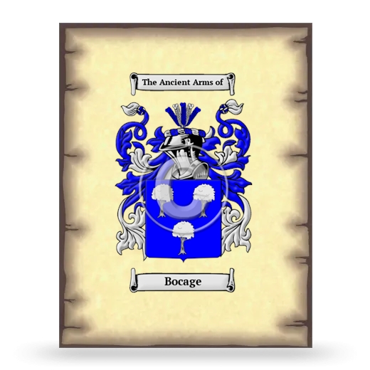 Bocage Coat of Arms Print