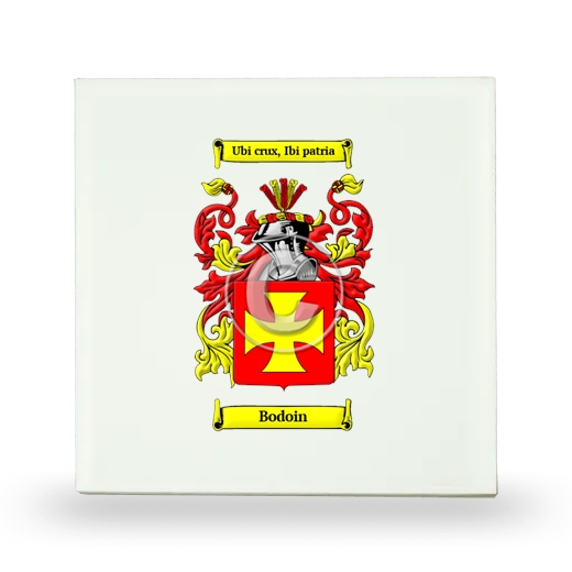 Bodoin Small Ceramic Tile with Coat of Arms