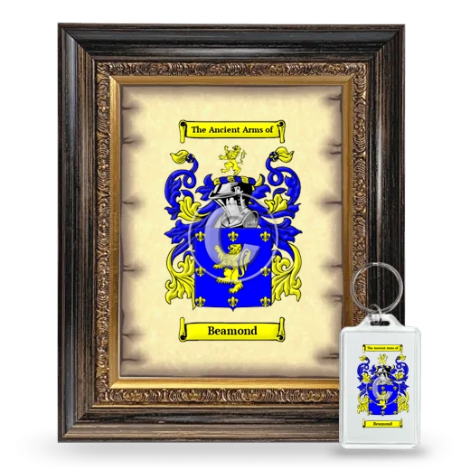 Beamond Framed Coat of Arms and Keychain - Heirloom