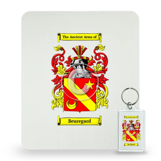 Beuregard Mouse Pad and Keychain Combo Package
