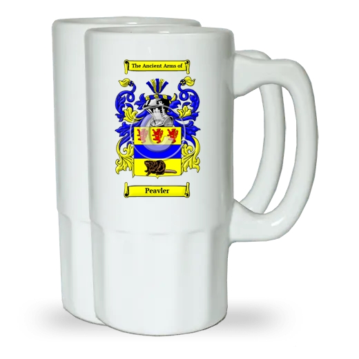 Peavler Pair of Beer Steins