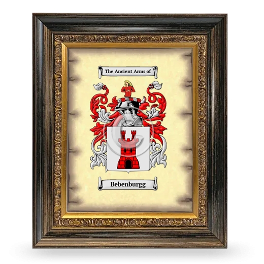 Bebenburgg Coat of Arms Framed - Heirloom