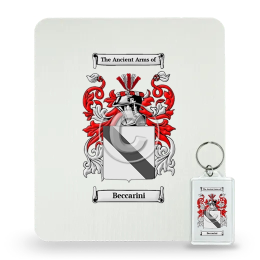 Beccarini Mouse Pad and Keychain Combo Package
