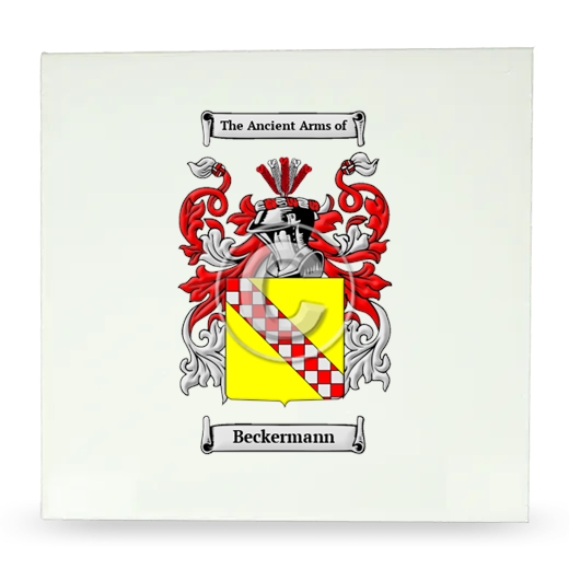 Beckermann Large Ceramic Tile with Coat of Arms