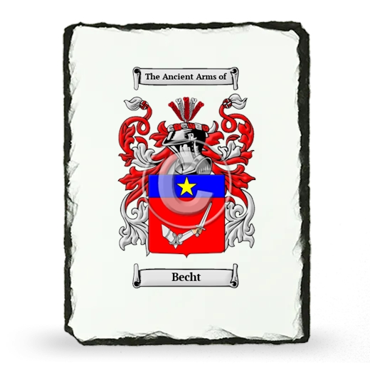 Becht Coat of Arms Slate