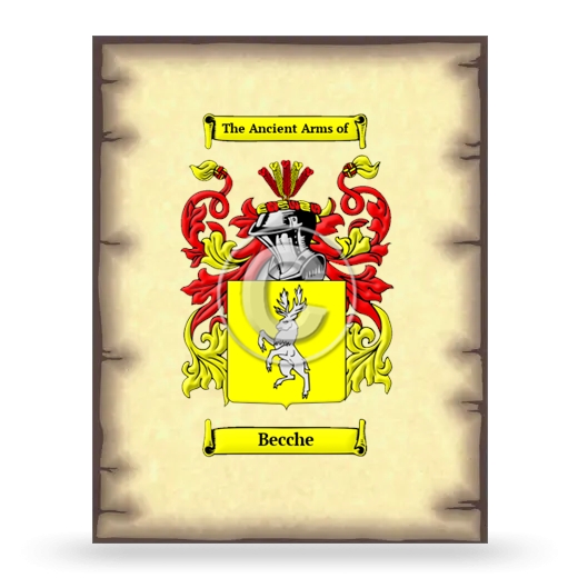 Becche Coat of Arms Print