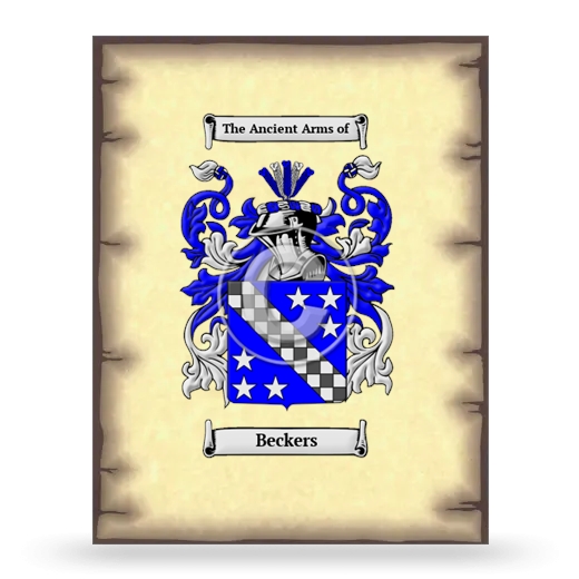 Beckers Coat of Arms Print