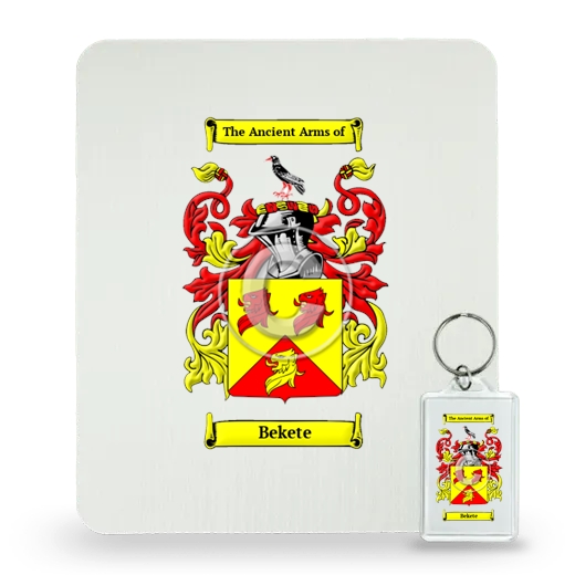 Bekete Mouse Pad and Keychain Combo Package