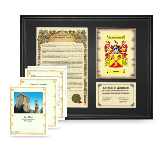 Bekete Framed History And Complete History- Black