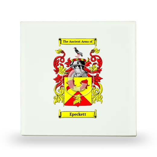 Epeckett Small Ceramic Tile with Coat of Arms