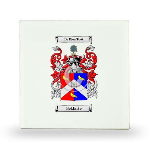 Bekfarte Small Ceramic Tile with Coat of Arms