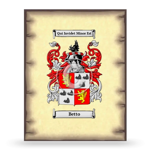 Betto Coat of Arms Print