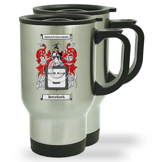 Betteforth Pair of Steel Travel Mugs