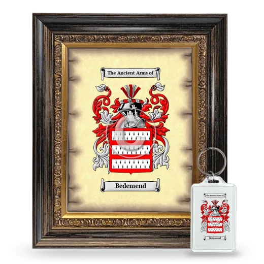 Bedemend Framed Coat of Arms and Keychain - Heirloom