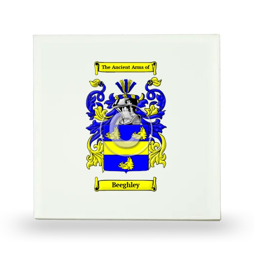 Beeghley Small Ceramic Tile with Coat of Arms