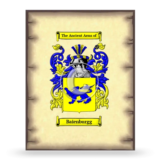 Baienburgg Coat of Arms Print