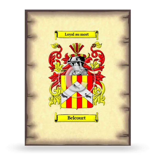 Belcourt Coat of Arms Print