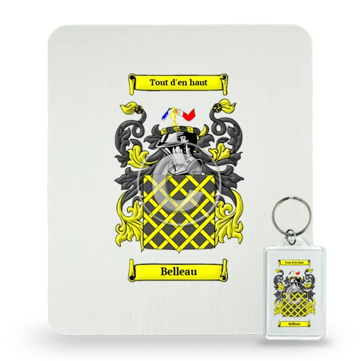 Belleau Mouse Pad and Keychain Combo Package