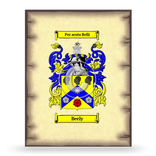 Beely Coat of Arms Print