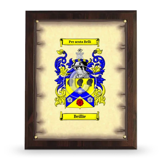 Beillie Coat of Arms Plaque