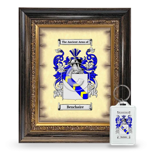 Benchaire Framed Coat of Arms and Keychain - Heirloom