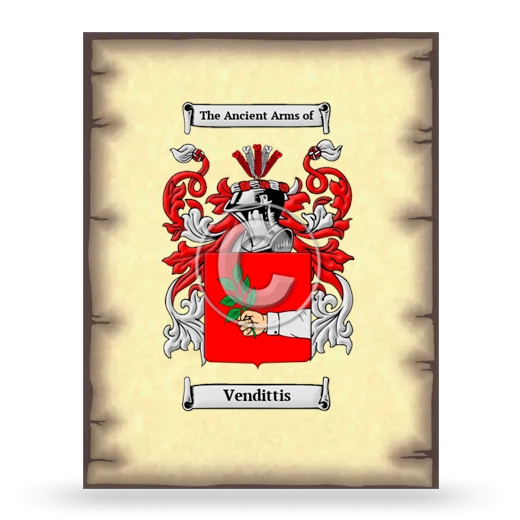 Vendittis Coat of Arms Print