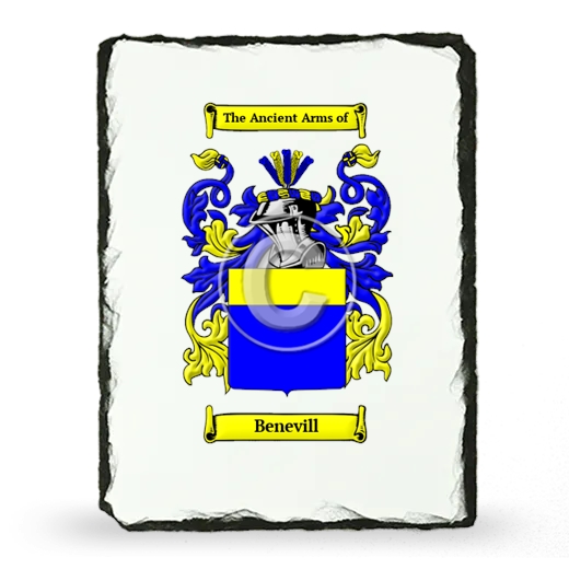 Benevill Coat of Arms Slate