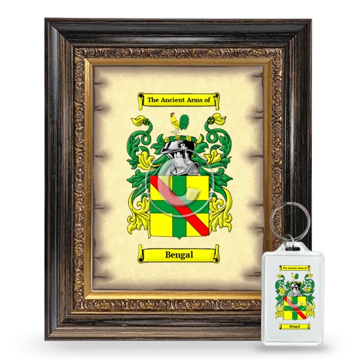 Bengal Framed Coat of Arms and Keychain - Heirloom