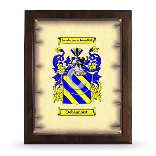 Debennoist Coat of Arms Plaque