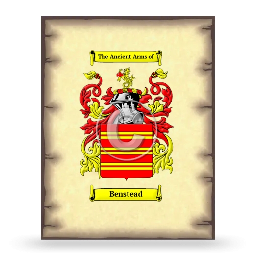Benstead Coat of Arms Print