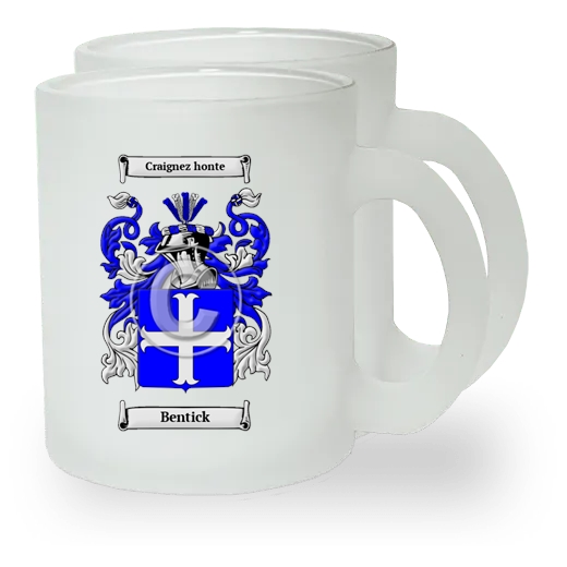 Bentick Pair of Frosted Glass Mugs