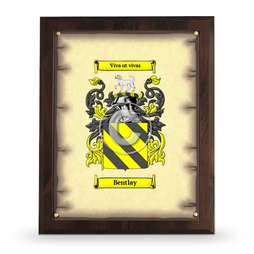 Bentlay Coat of Arms Plaque