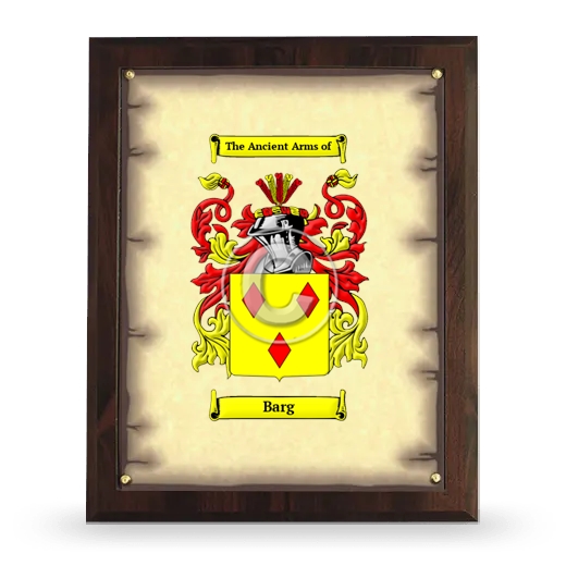 Barg Coat of Arms Plaque